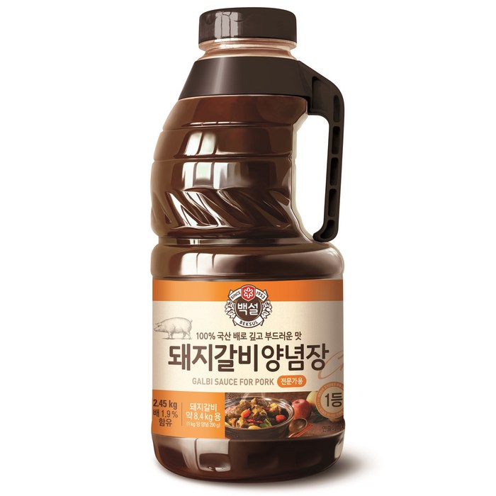 백설 돼지갈비 양념, 2.45kg, 1개 대표 이미지 - 갈비 양념 추천