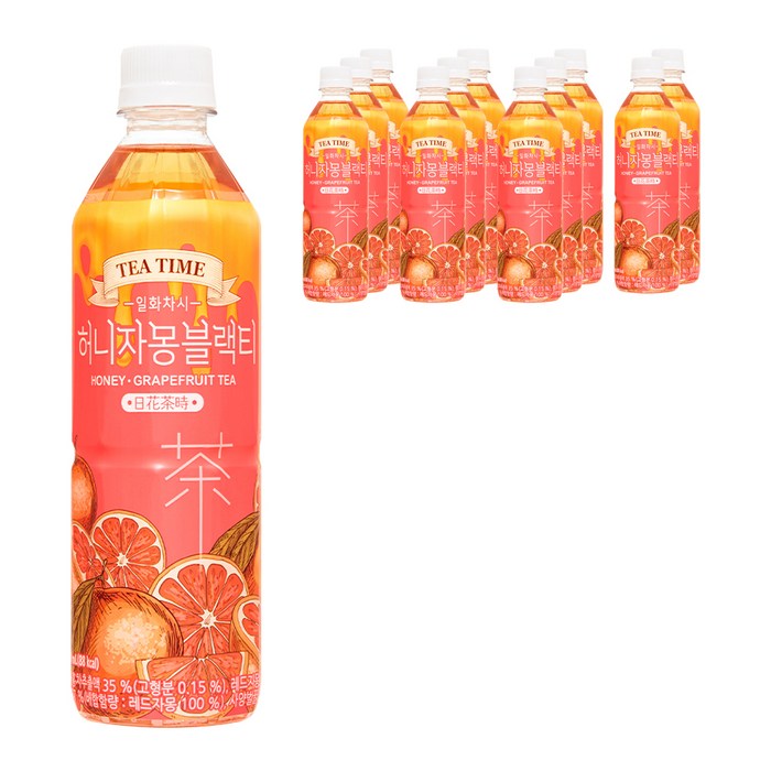 일화차시 허니자몽 블랙티, 500ml, 12개 대표 이미지 - 자몽 블랙티 추천