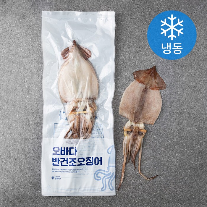 오바다 국내산 반건조오징어 5미 (냉동), 400g, 1개 대표 이미지 - 마른오징어 추천