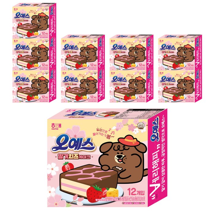 오예스 딸기 치즈 케이크, 336g, 10개 대표 이미지 - 치즈케익 추천