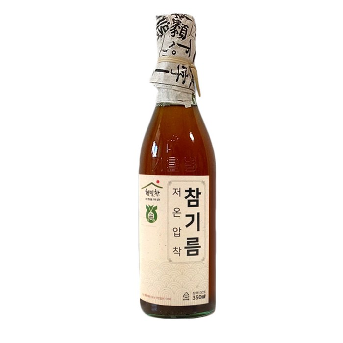 햇빛찬 통참깨 저온압착 참기름, 350ml, 1개 대표 이미지 - 참기름 추천