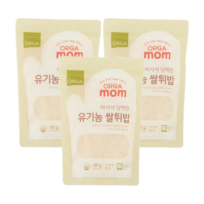 올가 유기농 쌀튀밥, 쌀, 3개 대표 이미지 - 쌀과자 추천