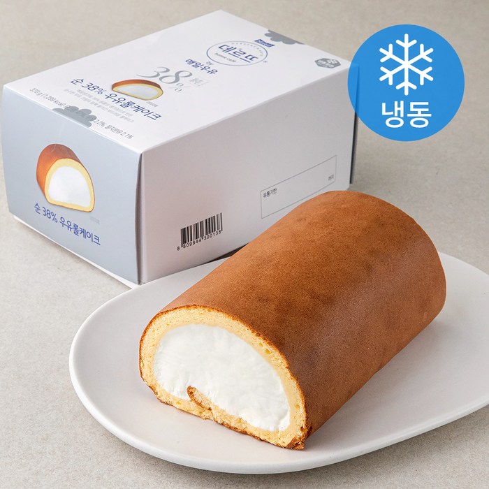 매일우유 데르뜨 순 38% 우유롤케이크 (냉동), 370g, 1개 대표 이미지 - 우유케이크 추천