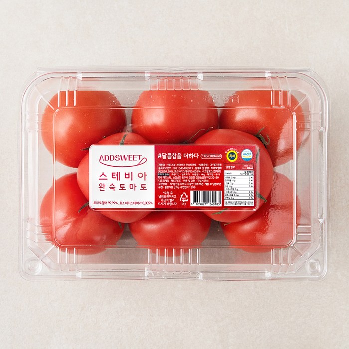 애드스윗 스테비아 완숙 토마토, 1kg, 1개 대표 이미지 - 과일 디저트 추천