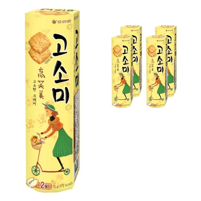 오리온 고소미 2p, 70g, 5개 대표 이미지 - 크래커 과자 추천