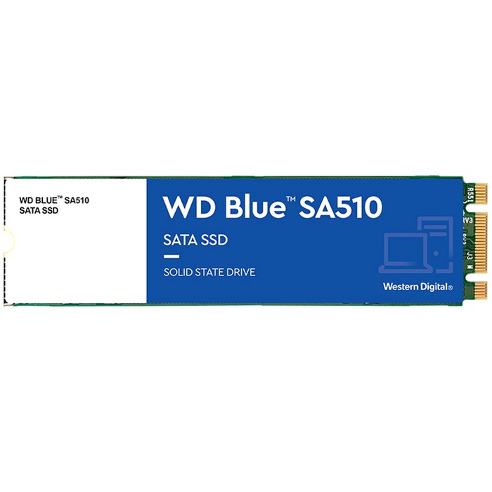 WD Blue SA510 SATA M.2 2280 SSD, WDS100T3B0B, 1TB 대표 이미지 - WD SSD 추천