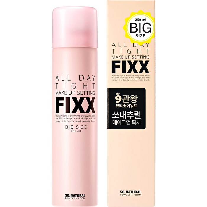 쏘내추럴 파우더포룸 올 데이 타이트 메이크업 세팅 픽서, 1개, 250ml 대표 이미지 - 메이크업 픽서 추천