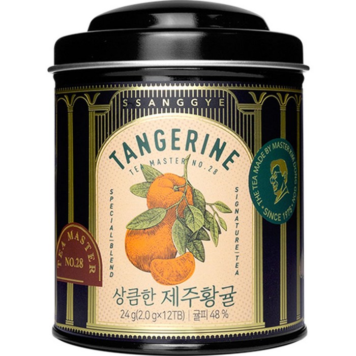 쌍계명차 마스터 캔 제주황귤 티, 2g, 12개 대표 이미지 - 쌍계명차 추천