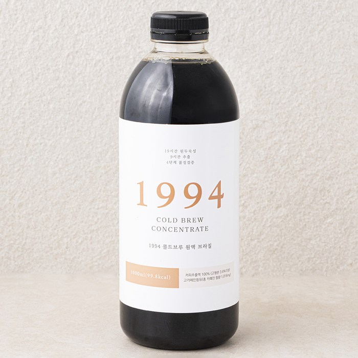 1994 콜드브루 원액 브라질, 1000ml, 1개 대표 이미지 - 산미 커피 추천