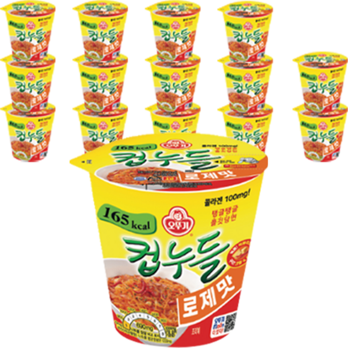 오뚜기 컵누들 로제맛 49.8g, 15개 대표 이미지 - 컵누들 추천