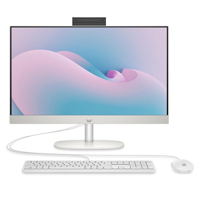 HP 2023 올인원 일체형 PC N100, Shell White, 4GB, 128GB, WIN11 Home, 24-cr0008kr 대표 이미지 - 대학생 컴퓨터 추천