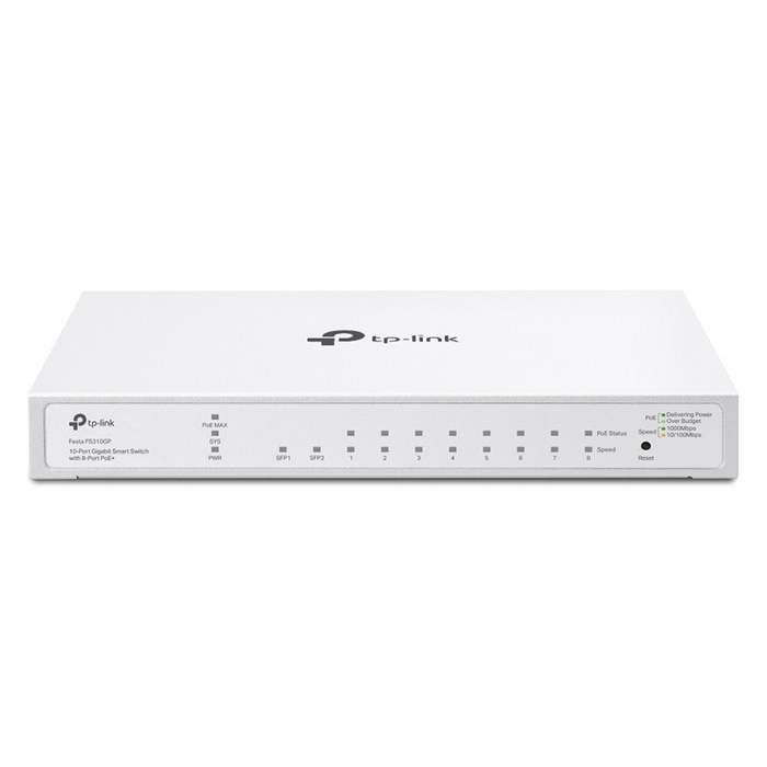 티피링크 기가비트 스마트 스위칭허브 8포트 PoE SFP 2포트, Festa FS310GP, 1개 티피링크 기가비트 스마트 스위칭허브 8포트 PoE SFP 2포트, Festa FS310GP, 1개