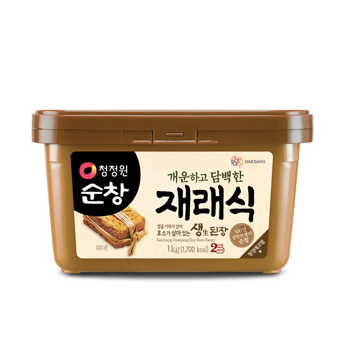 청정원순창 개운하고 담백한 재래식 생된장, 1kg, 1개 대표 이미지 - 된장 추천