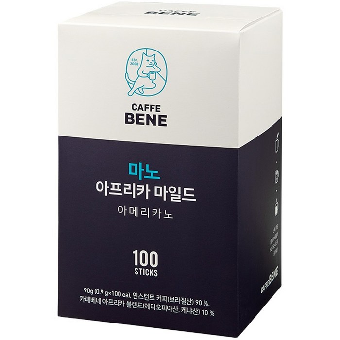 카페베네 마노 아프리카 마일드, 100개, 1개 대표 이미지 - 산미 커피 추천