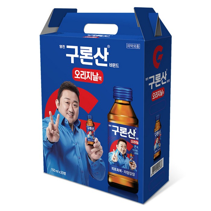 해태htb 영진 구론산 오리지날 선물세트, 150ml, 20개 대표 이미지 - 비타민 음료 추천