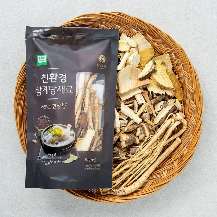 유기농 인증 몸애조화 삼계탕 재료, 80g, 1개 대표 이미지 - 황기 추천