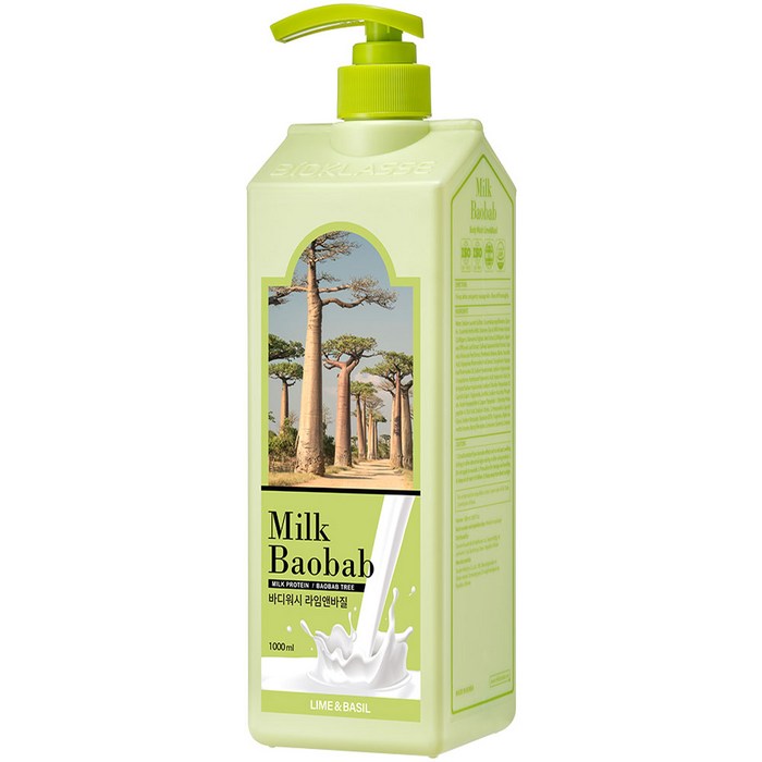 밀크바오밥 대용량 바디워시 라임앤바질향, 1000ml, 1개 대표 이미지 - 러쉬 바디워시 추천