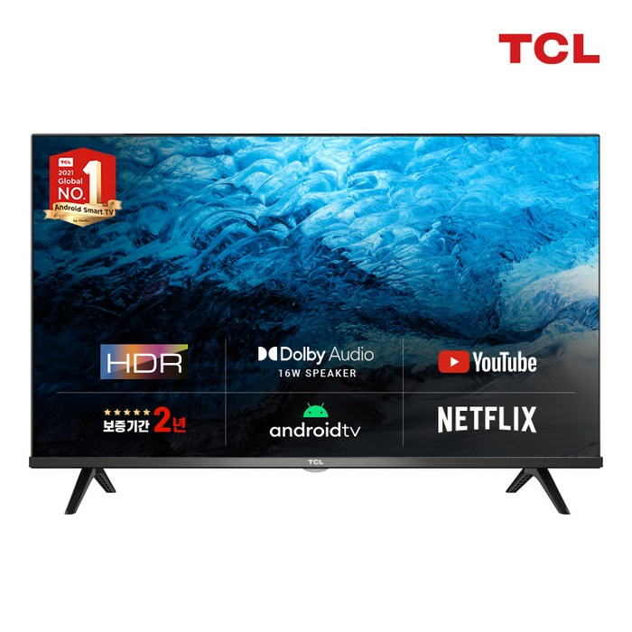 TCL 안드로이드 FHD TV, 100cm/40인치, 40L6500, 스탠드형, 자가설치 대표 이미지 - 저렴한 TV 추천