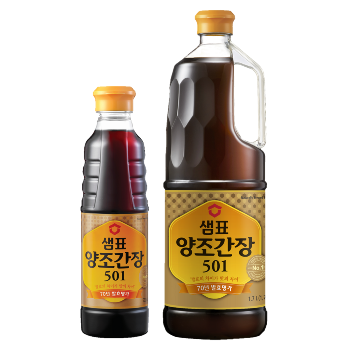 샘표 양조간장 501 1.7L + 500ml 세트, 1세트 대표 이미지 - 간장 추천