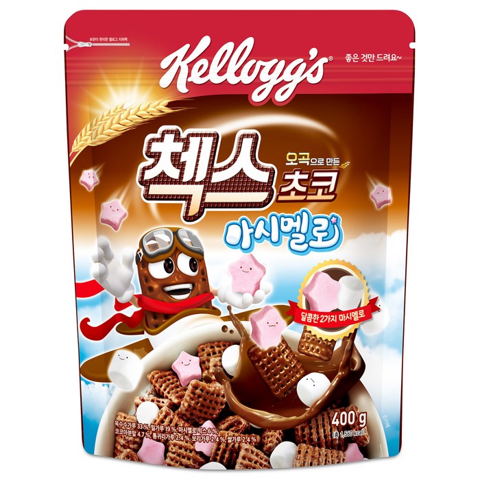 오곡으로 만든 첵스초코 마시멜로, 400g, 1개입 대표 이미지 - 호카손쟈 추천