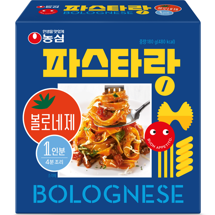 농심 파스타랑 볼로네제, 1개, 180g 대표 이미지 - 볼로네제 추천
