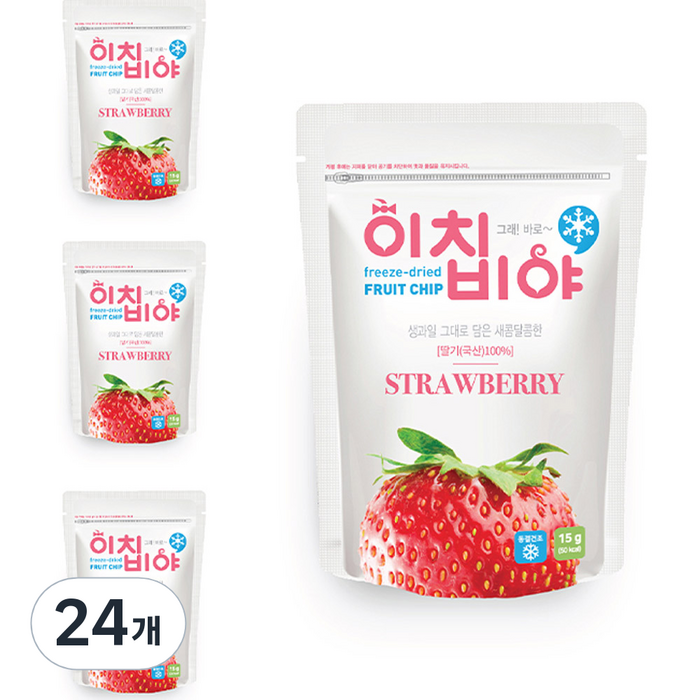 이치비야 동결건조 과일칩, 15g, 24개 대표 이미지 - 건조 딸기 추천