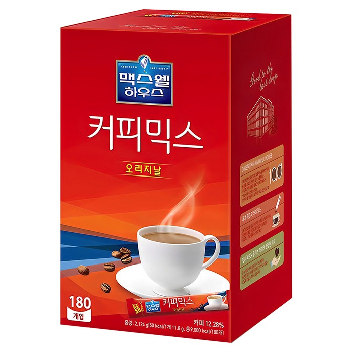 맥스웰하우스 오리지날 커피믹스 11.8g 180개입 대용량