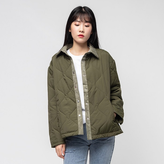 캐럿 여성용 누빔 패딩 점퍼 대표 이미지 - 캐럿 봄옷 추천