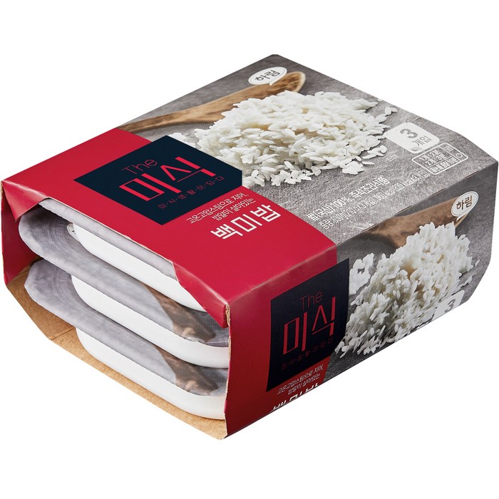 The미식 백미밥, 210g, 3개 대표 이미지 - 쌀밥 추천