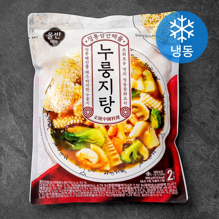 올반 정통 삼선 해물누룽지탕 (냉동), 1개, 500g 대표 이미지 - 탕 안주 추천