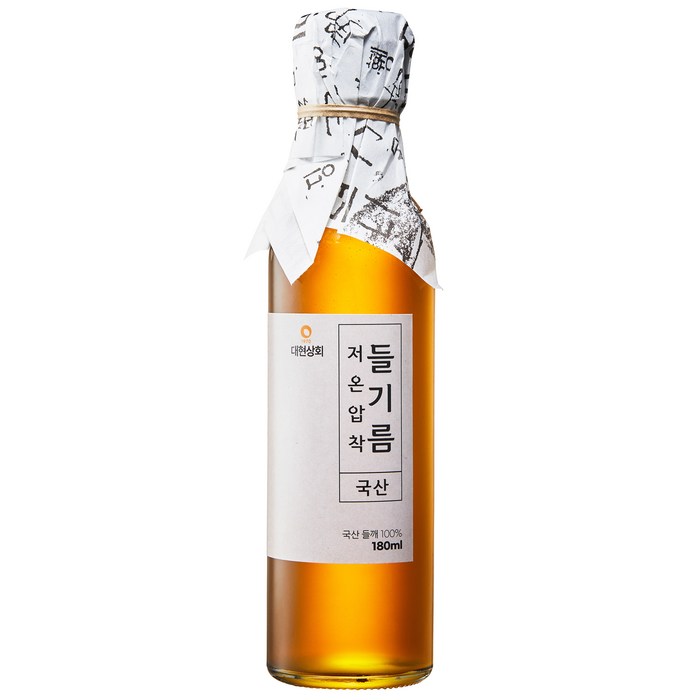 대현상회 저온압착 국산 들기름, 180ml, 1개 대표 이미지 - 들기름 추천