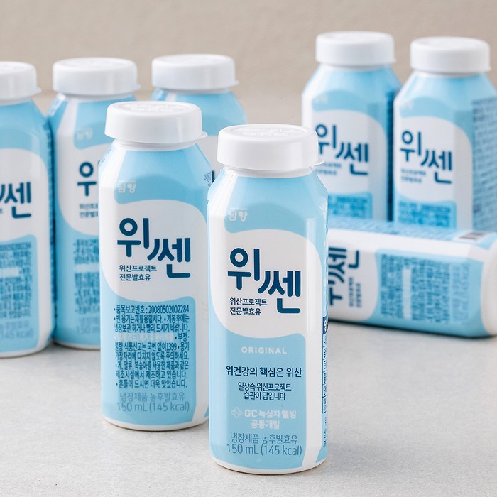 남양유업 불가리스 위쎈 요구르트, 150ml, 8개입 대표 이미지 - 똥 잘나오는 법 추천