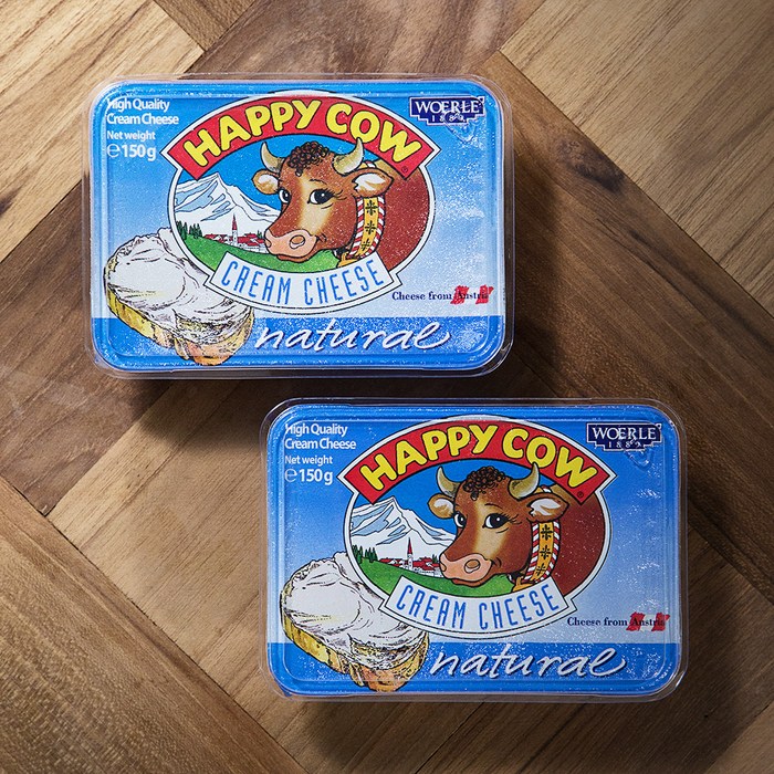 해피카우 크림치즈 내추럴, 150g, 2개 대표 이미지 - 베이글 추천