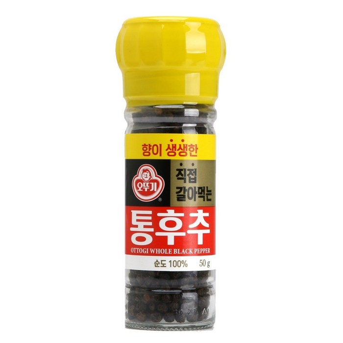 오뚜기 향이생생한 직접갈아먹는 통후추, 50g, 1개 대표 이미지 - 향신료 추천