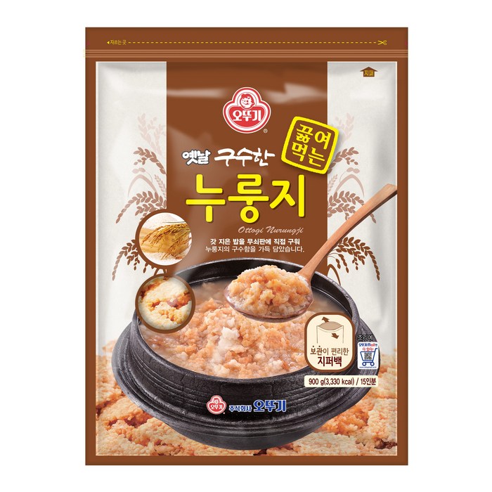 오뚜기 구수한 끓여먹는 누룽지, 900g, 1개 대표 이미지 - 누룽지 추천