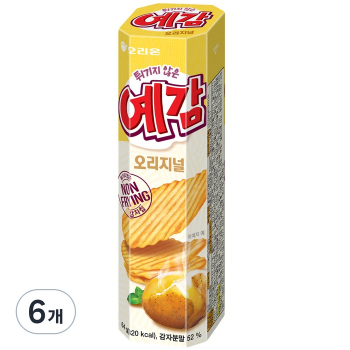 오리온 예감 오리지널, 64g, 6개 대표 이미지 - 사무실 과자 추천