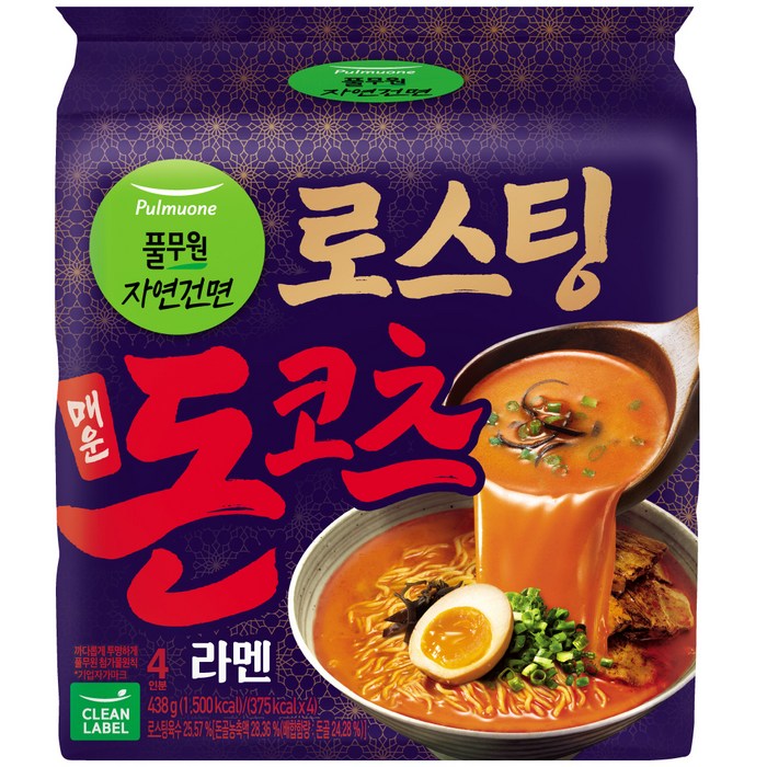 풀무원 로스팅 매운 돈코츠 라멘, 4개 대표 이미지 - 라멘 맛집 추천