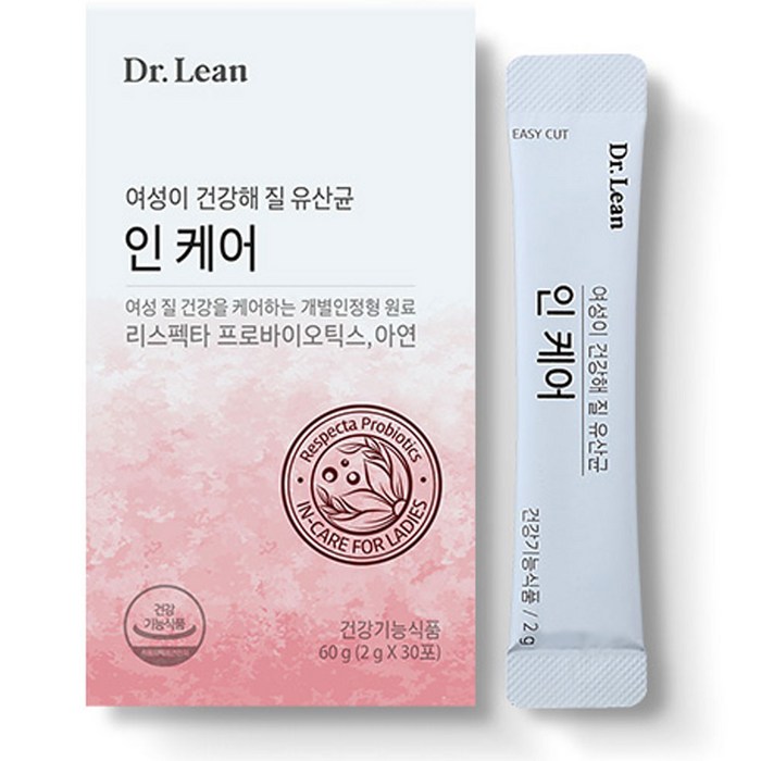 닥터린 질 건강 유산균 리스펙타 인케어, 60g, 1개 대표 이미지 - 질 유산균 추천