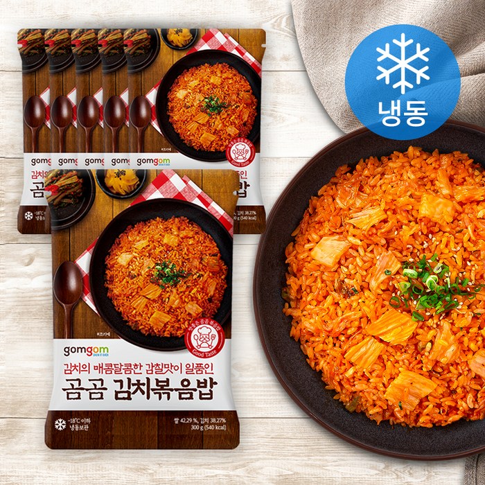 곰곰 김치볶음밥 (냉동), 300g, 6개 대표 이미지 - 닭가슴살 볶음밥 추천