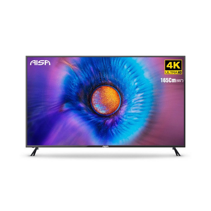 아이사 4K UHD LED TV, 165cm(65인치), A4K6500T83A, 스탠드형, 방문설치 대표 이미지 - 플렉스 TV 추천