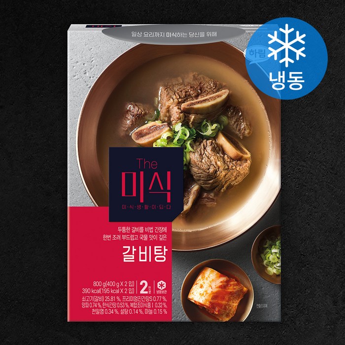 더미식 갈비탕 2인분 (냉동), 1개, 800g 대표 이미지 - 물갈비 추천