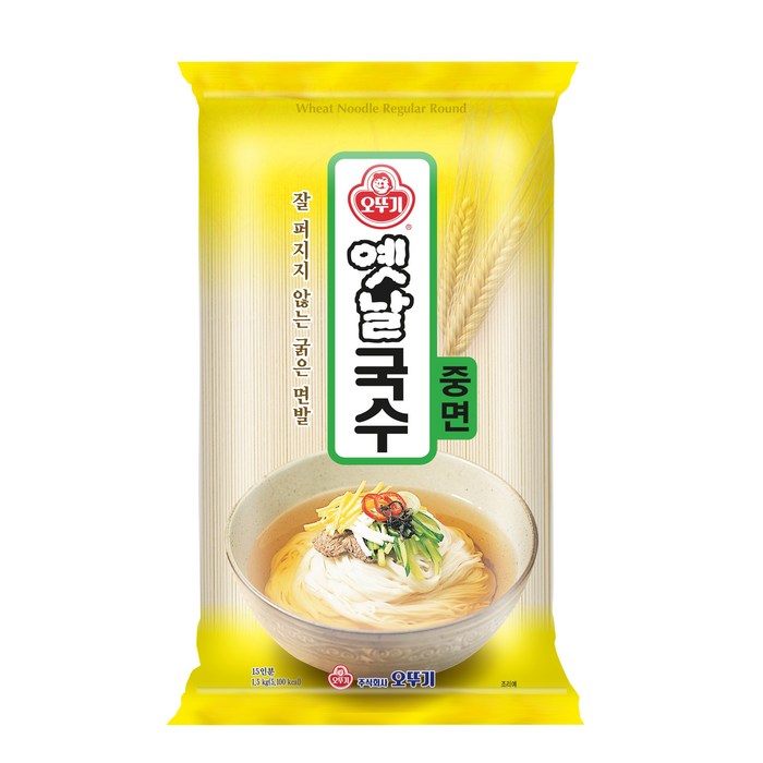 오뚜기옛날 국수 중면, 1.5kg, 1개 대표 이미지 - 오뚜기 옛날 추천