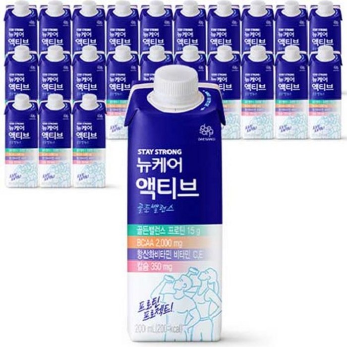 뉴케어 액티브 골든밸런스 단백질음료, 200ml, 24팩 대표 이미지 - 헬스 식단 추천