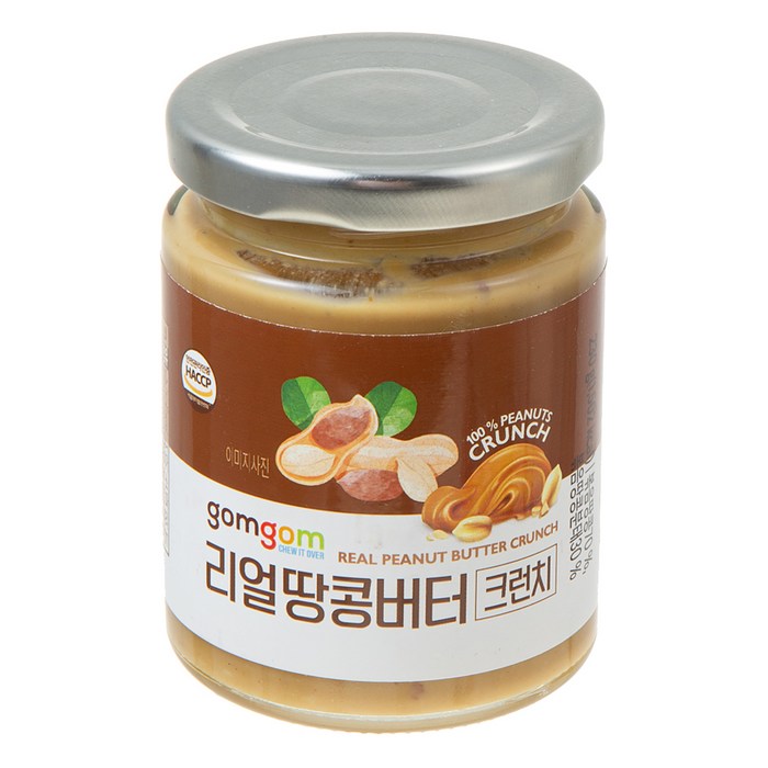 곰곰 리얼 땅콩버터 크런치, 230g, 1개 대표 이미지 - 유린기 추천