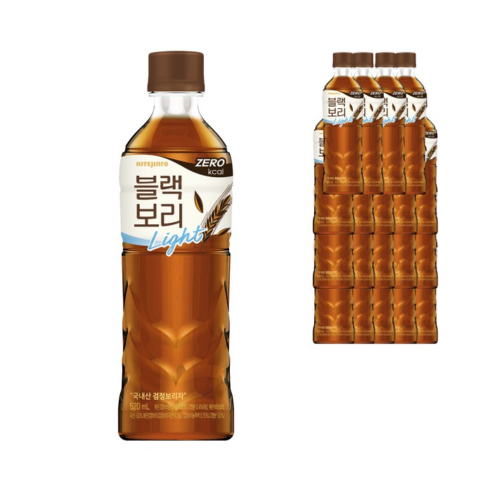 하이트진로 블랙보리 라이트, 520ml, 20개 대표 이미지 - 하이트진로 추천