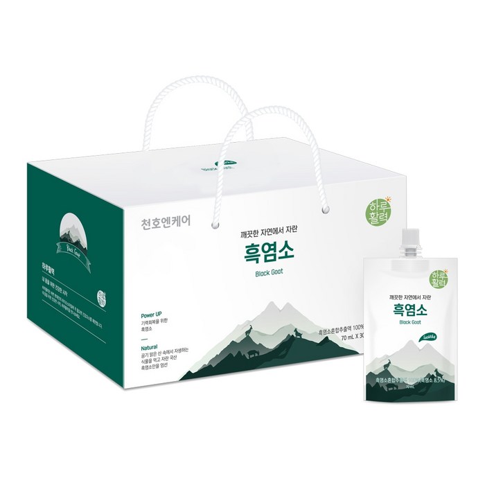 천호엔케어 하루활력 깨끗한 자연에서 자란 흑염소, 70ml, 30개입 대표 이미지 - 흑염소 진액 추천