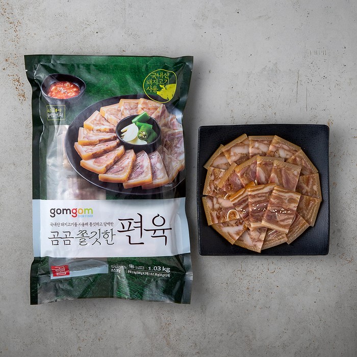 곰곰 쫄깃한 편육 (냉장), 1.03kg, 1개 대표 이미지 - 소주 안주 추천