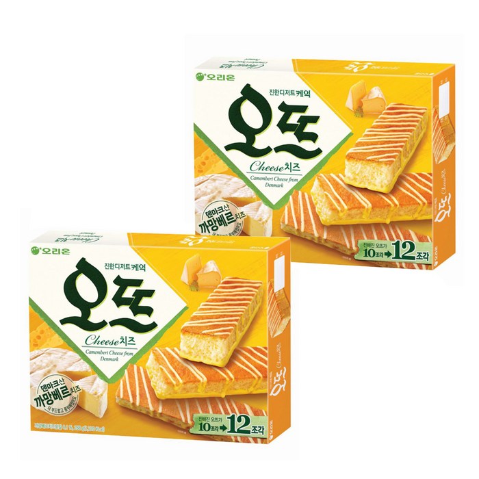 오리온 오뜨 치즈, 288g, 2개 대표 이미지 - 오리온 과자 추천