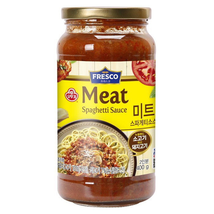오뚜기 프레스코 미트 스파게티소스, 400g, 1개 대표 이미지 - 볼로네제 추천