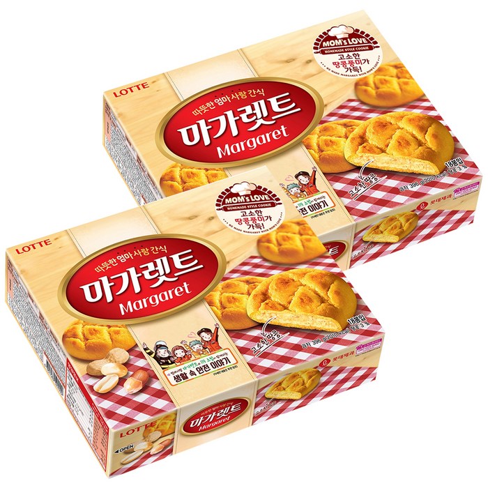 롯데제과 마가렛트 오리지날, 396g, 2개 대표 이미지 - 롯데 과자 추천